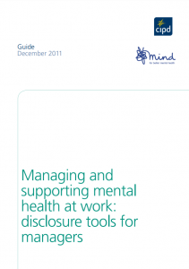Managing and Supporting Mental Health at Work: Disclosure Tools for Managers