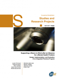 Supporting a Return to Work after an Absence for a Mental Health Problem: Design, Implementation, and Evaluation of an Integrated Practices Program