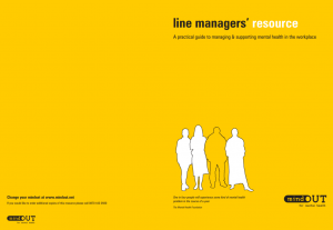 Line Managers' Resource: A Practical Guide to Managing & Supporting Mental Health in the Workplace