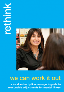 We Can Work it Out – a Local Authority Line Manager’s Guide to Reasonable Adjustments for Mental Illness
