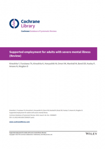 Supported Employment for Adults With Severe Mental Illness