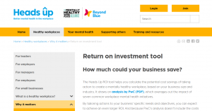 Heads Up - Return on Investment Tool