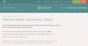 Mental Health Awareness Week