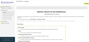 Mental Health in the Workplace – Organisation’s Toolkit