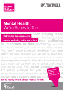Mental Health: We’re Ready to Talk