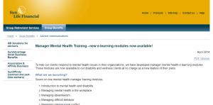 Manager Mental Health Training