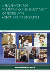 A Framework for the Training and Employment of People with Mental Health Difficulties