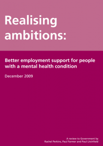 Realising Ambitions: Better Employment Support for People With a Mental Health Condition