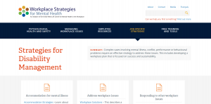 Strategies for Disability Management - Workplace Strategies for Mental Health