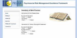 Psychosocial Risk Management Excellence Framework (PRIMA-EF) - Inventory