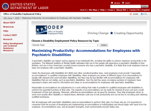 Maximizing Productivity: Accommodations for Employees with Psychiatric Disabilities
